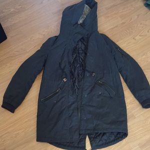 Divided Long Winter Coat